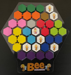 A completed game of Bee Genius