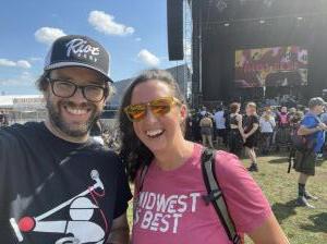 Jamie and Pete at Riot Fest