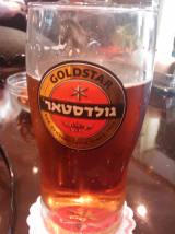 Goldstar beer in a Goldstar glass