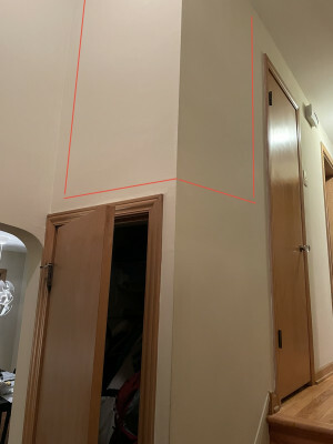Outline of mystery space in house