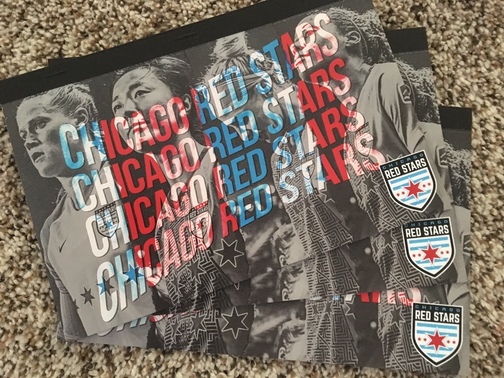 Cover of three Chicago Red Stars season ticket booklets