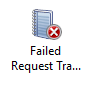 Screenshot of "Failed Request Tracing" icon in IIS
