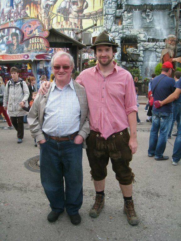 Pete And Dad at Oktoberfest